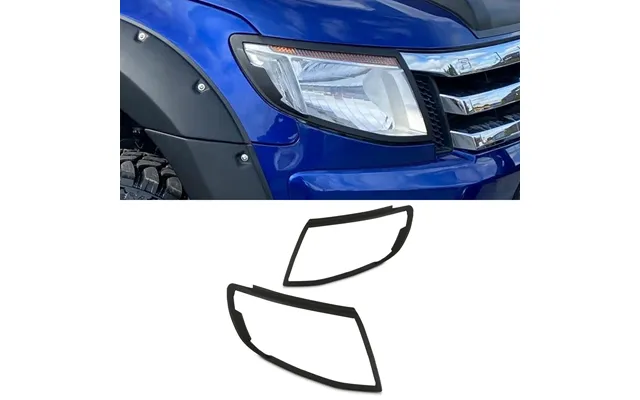 Ford Ranger T6 12-14 Matte Black Headlight Covers product image
