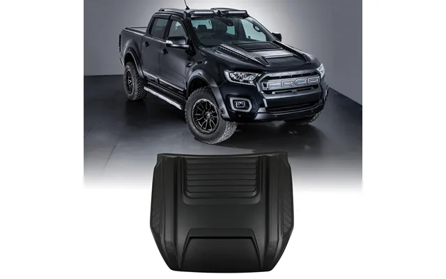 Ford Ranger T7 T8 15-21 Matte Black Bonnet Scoop Cover
