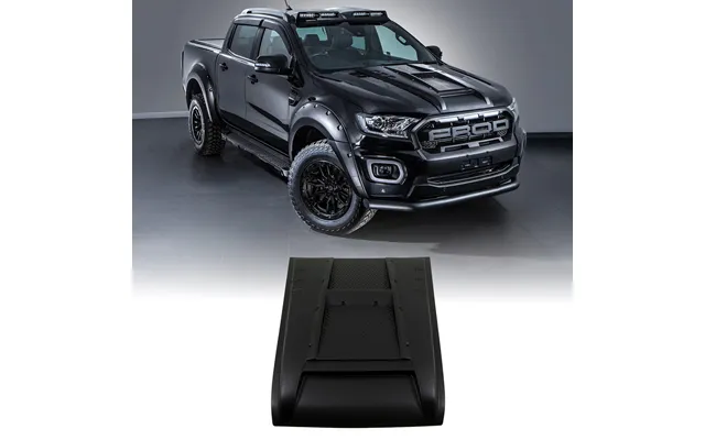 Ford Ranger T7 T8 15-21 Matte Black Bonnet Vent Cover & Bolts