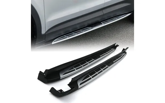 Hyundai Santa Fe Tm 19-23 Black & Silver Aluminium Side Steps product image