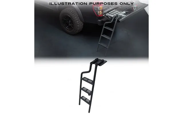 Isuzu D-max Rt Rg 2002 Black Rear Tailgate Folding Ladder