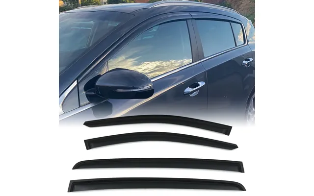 Kia Sportage Ql 16-22 Black Wind Deflectors