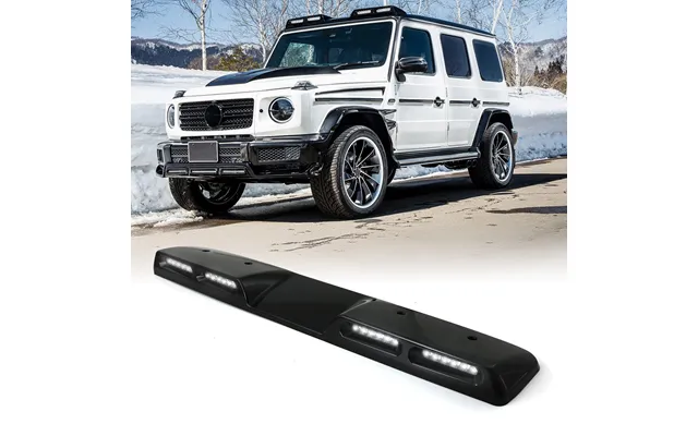 Mercedes G Wagon W464 2018 Gloss Black Quad Roof Lights White Leds