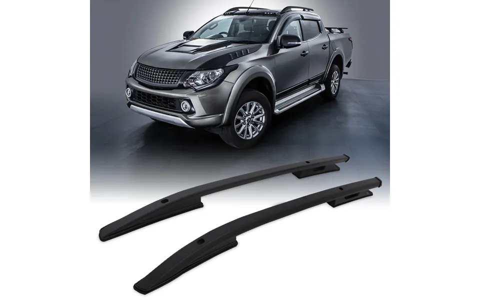 Mitsubishi L200 Series 5 15-19 Black Roof Rails