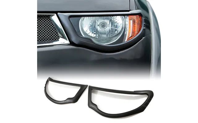 Mitsubishi L200 Triton 2006-2010 Black Headlight Cover Trim
