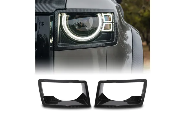 Predator4x4 Carbon Fibre Head Light Covers To Fit Land Rover Defender L663 2020