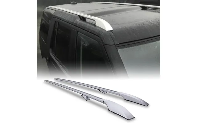 Predator4x4 Full Length Extended Roof Rails Silver To Fit Land Rover Discovery 4 L319 09-16