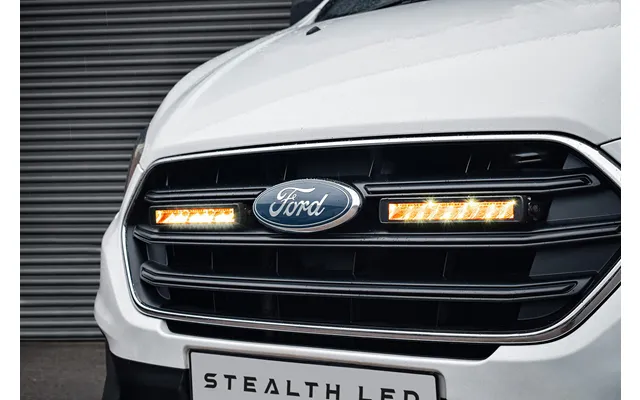 Stealth Led Ford Transit Custom 2019-2023 Twin 10 Flashing Luminous Led Integration Grille Kit - 7,560 Lumens