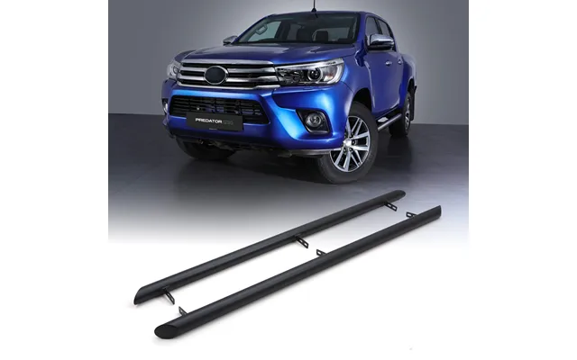 Toyota Hilux Mk8 Mk9 Double Cab 2015 Matte Black 3 Side Bars product image