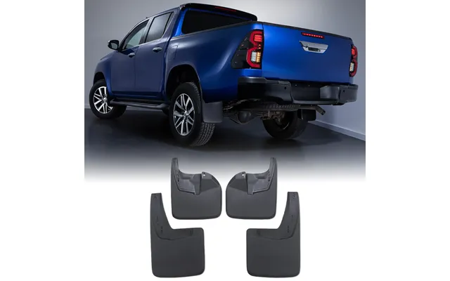 Toyota Hilux Revo Mk8 15-21 Black Mud Guard Flaps