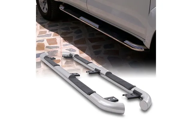 Toyota Hilux Vigo Silver Side Steps Rails