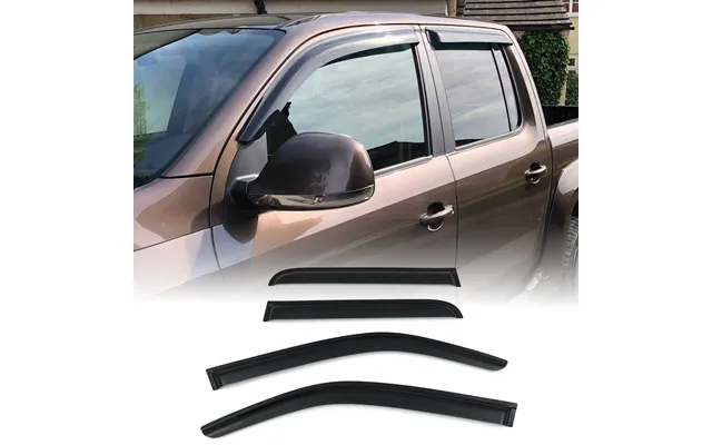 Volkswagen Amarok 10-20 Black Wind Deflectors