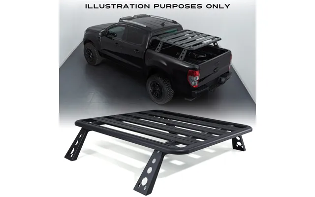 Vw Amarok Mk1 10-20 Black Truck Bed Storage Rack