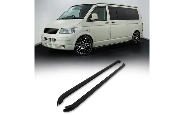 Vw Transporter T5 & T6 Lwb 2003 Gloss Black Side Bars product image