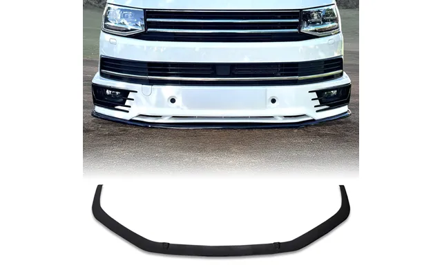 Vw Transporter T6 16-19 Sportline Style Front Lip - Gloss Black