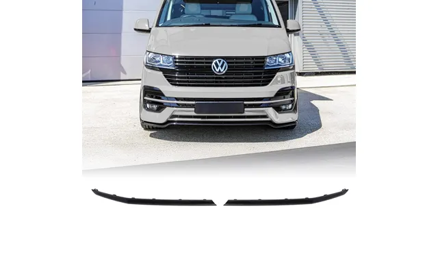 Vw Transporter T6.1 19-24 Gloss Black 2pc Long Grille Trim