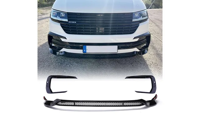 Vw Transporter T6.1 19 24 Gloss Black Front Splitter Abs Style With Sensor Holes product image