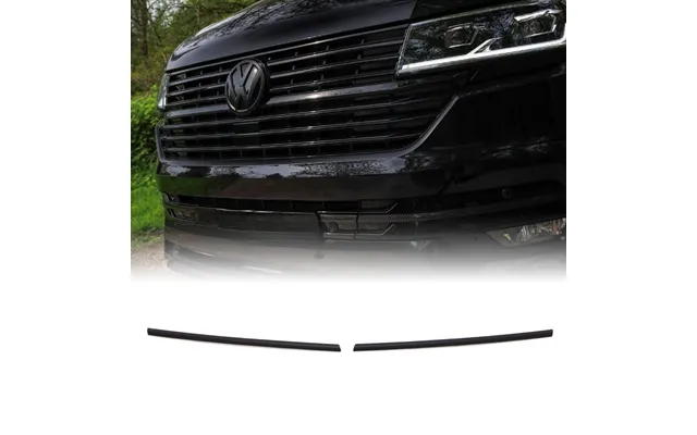Vw Transporter T6.1 19-24 Matte Black 2 Piece Short Grille Trims