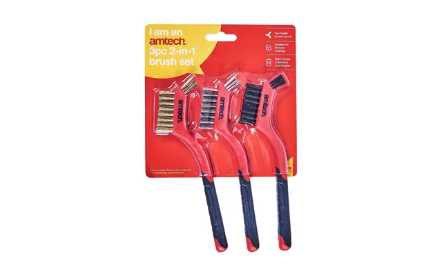 Amtech 2-in-1 Wire Brush Set - 3pc product image