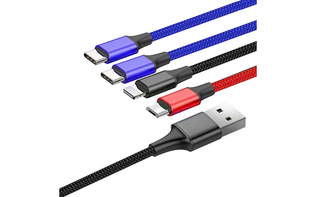 Evodx 4in1 Usb Cable 2x Usb-c, Lightning, Micro - 1.2m product image