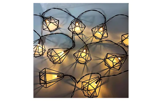 Glowworm Led Indoor Outdoor String Diamond Lights - Warm White