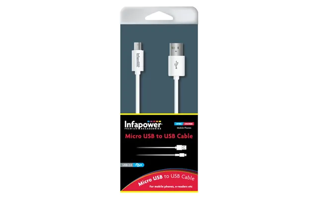 Infapower Micro Usb To Usb Cable 1m - White