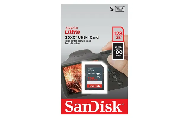Sandisk Ultra Sdhc Sd Memory Card Class 10 - Uhs-i 100mb S 128gb product image