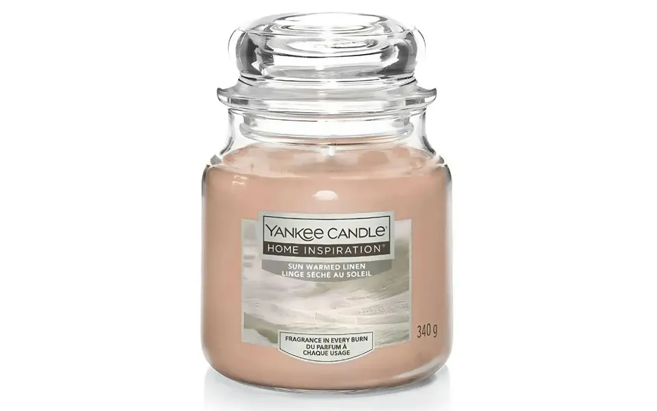 Yankee Candle Home Inspiration Medium Jar 340g - Sun Warmed Linen