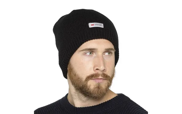 3m Thinsulate Superwarm Windproof And Waterproof Beanie Hat - Black L Xl