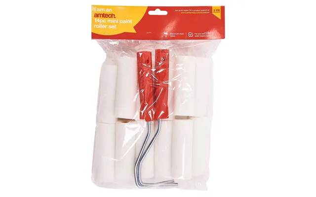 Amtech 14 Piece Mini Paint Roller Set