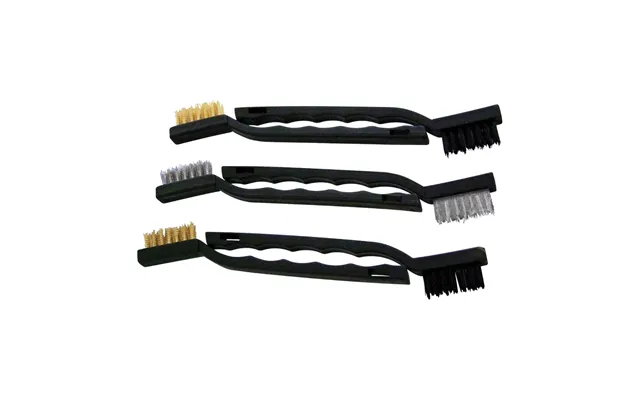 Amtech 6 Piece Small Wire Brush Set - Steel, Brass & Nylon Heads