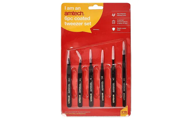 Amtech 6pc Tweezer Set