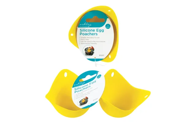 Ashley Silicone Egg Poachers X2 - Twin Pack