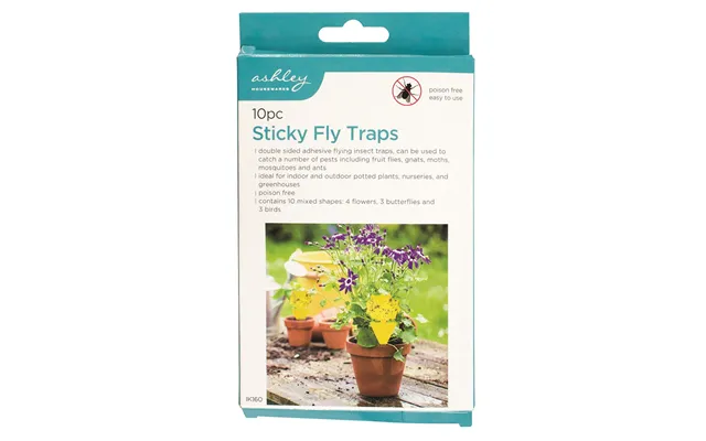 Ashley Sticky Fly Traps - 10 Traps