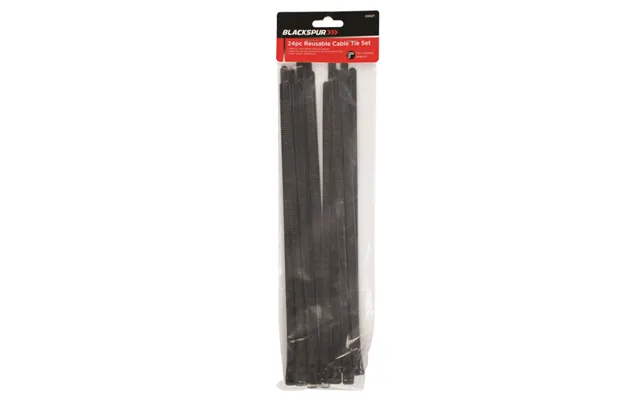 Blackspur Reusable Cable Zip Ties - 24pcs