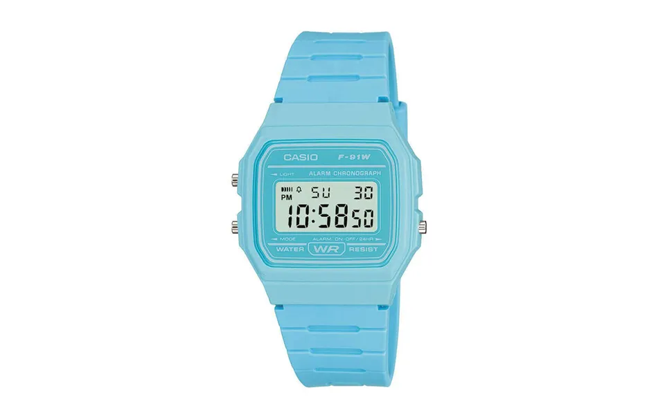 Casio Classic Digital Lcd Watch With Stopwatch, Timer, Alarm, Water Resistant - F-91wc-2aef