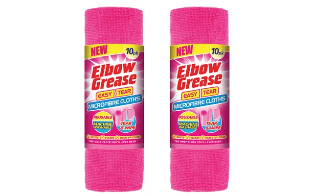 Elbow Grease Microfibre Easy Tear Cloth Pink 20pk product image