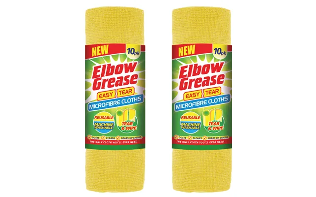 Elbow Grease Microfibre Easy Tear Cloth Yellow 20pk - Last One product image