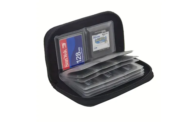 Evodx Memory Card Storage Organiser Wallet Case - Black