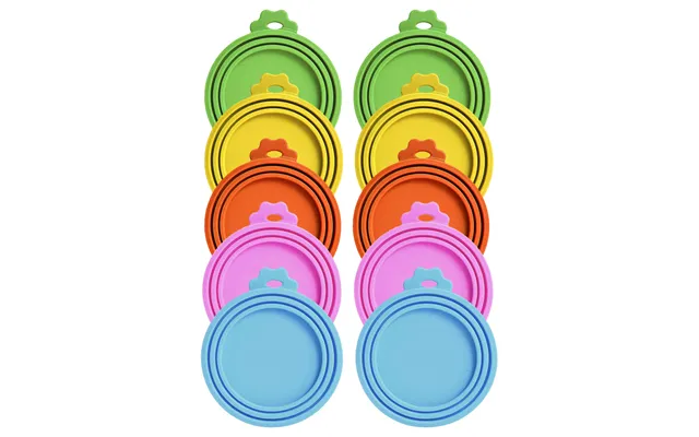 Evodx Silicone Pet Food Can Tin Saver Covers - Pack Of 4