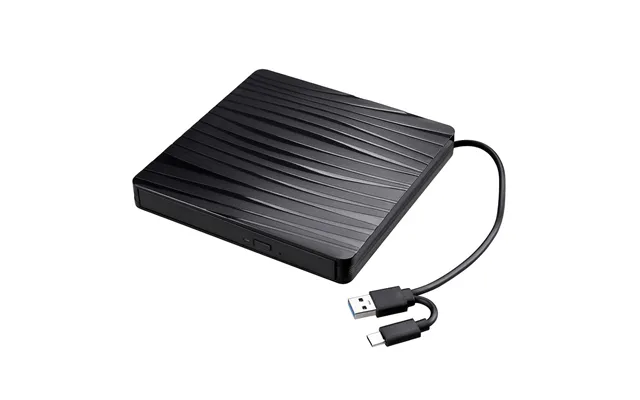 Evodx Slim External Cd Dvd & Dvd-rw Drive - Black