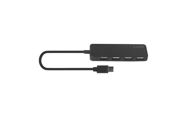 Gembird 4-port 2.0 Usb Type C Hub - Black