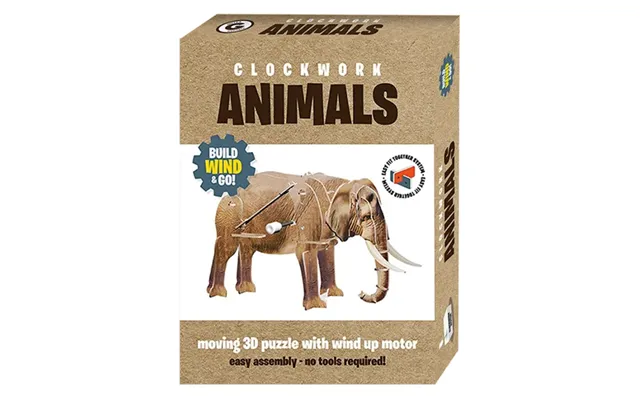 Gifts & Gadgets Build Your Own Clockwork Animal - Elephant