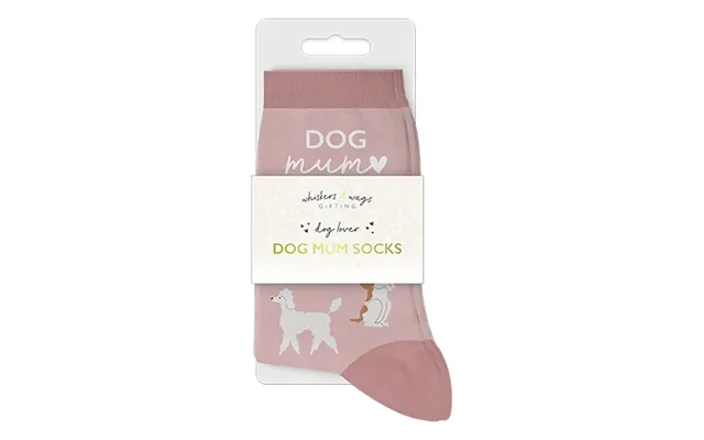 Gifts & Gadgets Dog Mum Socks Size 5-9 - Pink product image