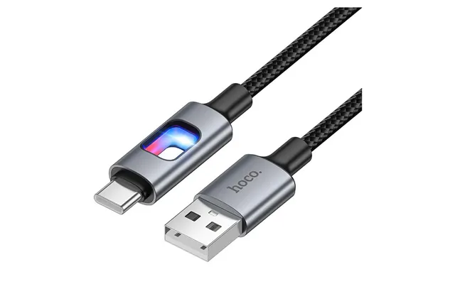 Hoco Usb Type A To Usb Type-c Led Charging Cable - 1.2m