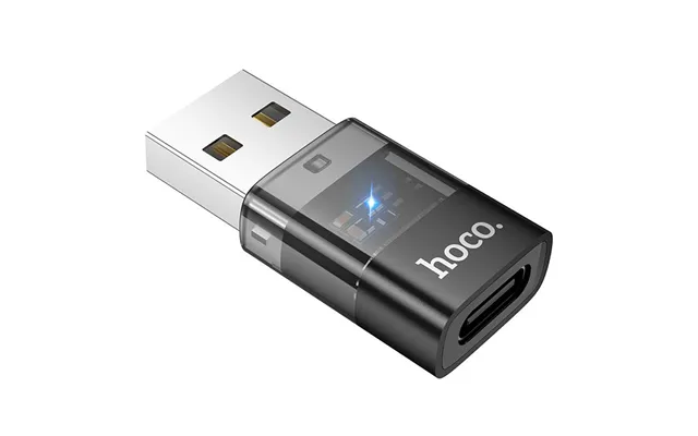 Hoco Usb-a To Type-c Adapter - Black