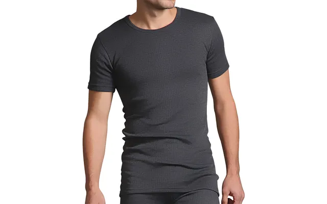 Hot Stuff Co Men's Thermal Short Sleeve T-shirt Brushed Inside Grey - Medium