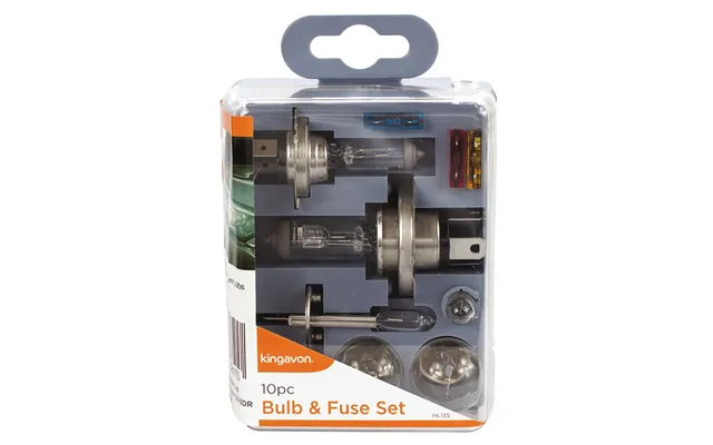 Kingavon 10pc Replacement Car Headlight And Fuse Set