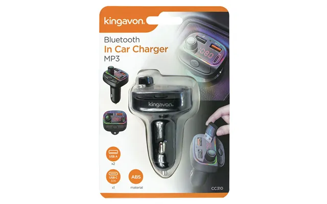 Kingavon Bluetooth In Car Charger Mp3