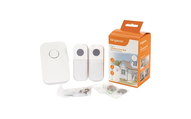 Kingavon Wireless Door Bell Set With 2 Push Buttons
